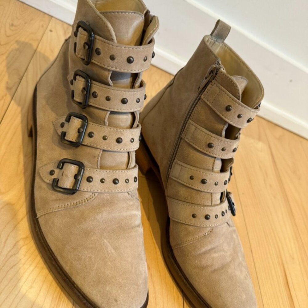 Paul Green "Anne" Suede Ankle Boots, Size 8